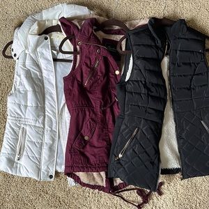 3 really cute vests
